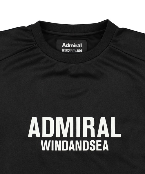 ゆうAdmiral ブラック ホワイトTシャツ Admiral（アドミラル） tシャツ Admiral x WDS Practice S/S Tee