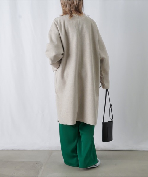 「LUCA/LADY LUCK LUCA」 ノーカラーコート FREE ベージュ レディース_画像5