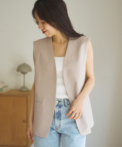 plage ベスト ジレ 「有楽町店・WEB限定追加」calla lily