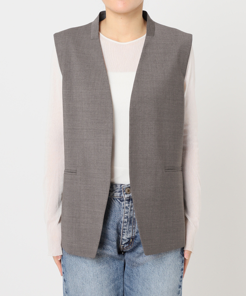新品　Plage calla lily ジレ　ベージュ　34 plage ベスト ジレ 「有楽町店・WEB限定追加」calla lily