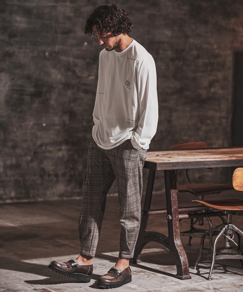 「FACTOTUM」 長袖Tシャツ 46 ブラック メンズ