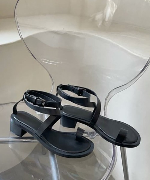 「Girly Doll」 フラットサンダル 36 オリーブ レディース_画像8