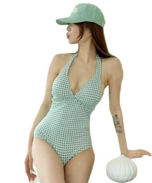 gossip!ロサンゼルス 水着 「Y2Kガーリー」レトロチェック柄