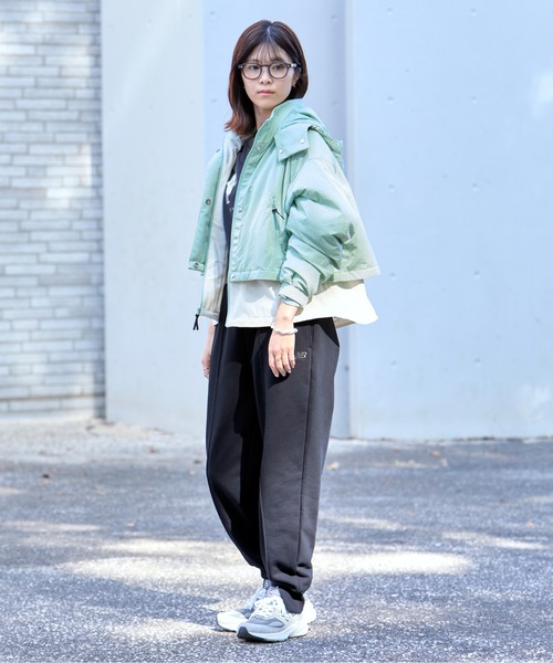 月末までお値下げnew balance レディースパンツ グレー New Balance NB GREY WIDE PANTS キャッスルロック（ニューバランス NB