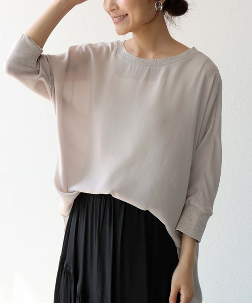Jines(ジネス) tシャツ ポリワッシャーカルゼトップス レディース Jines(ジネス) tシャツ ポリワッシャーカルゼトップス レディース