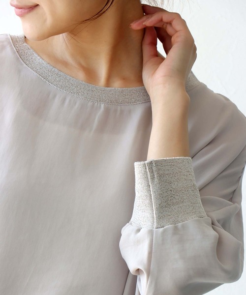 Jines（ジネス） tシャツ ポリワッシャーカルゼトップス レディース 
