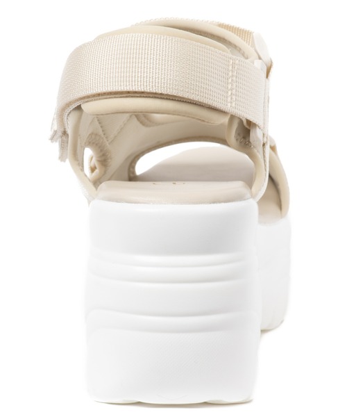 「R&E」 ヒールサンダル M ブラック レディース_画像4