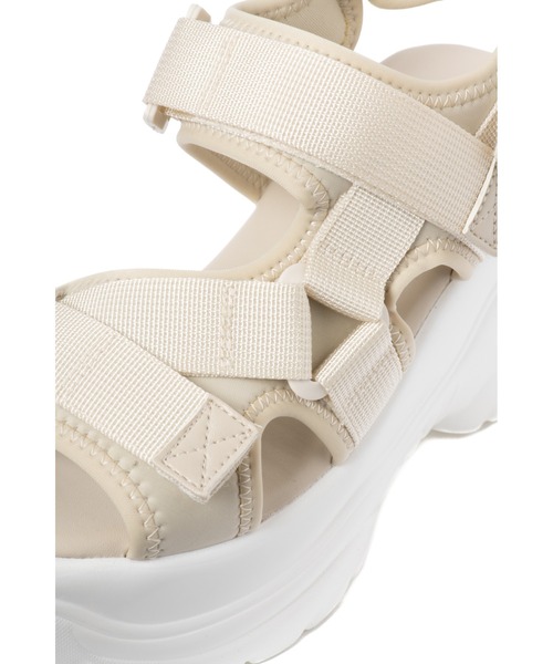 「R&E」 ヒールサンダル M ブラック レディース_画像6