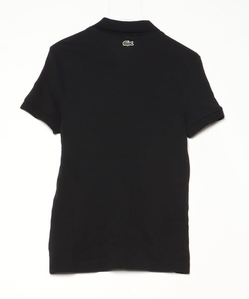 「LACOSTE」 刺繍半袖ポロシャツ X-SMALL ブラック メンズ_画像2