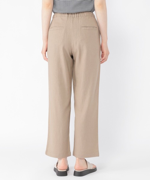 「studio CLIP」 イージーパンツ LARGE カーキ レディース_画像4