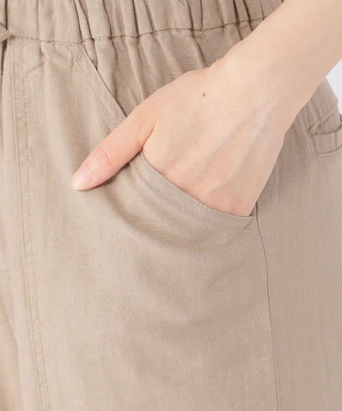 「studio CLIP」 イージーパンツ LARGE カーキ レディース_画像6