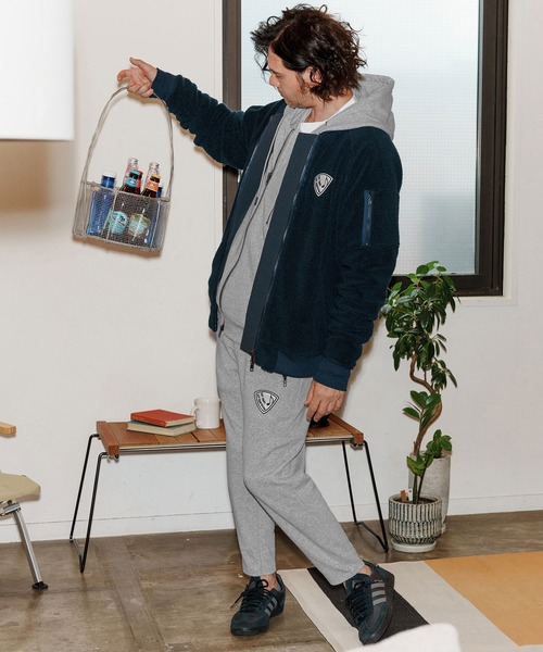 No Rain No Rainbow パーカー mpa3923-back fleece hoody バック 