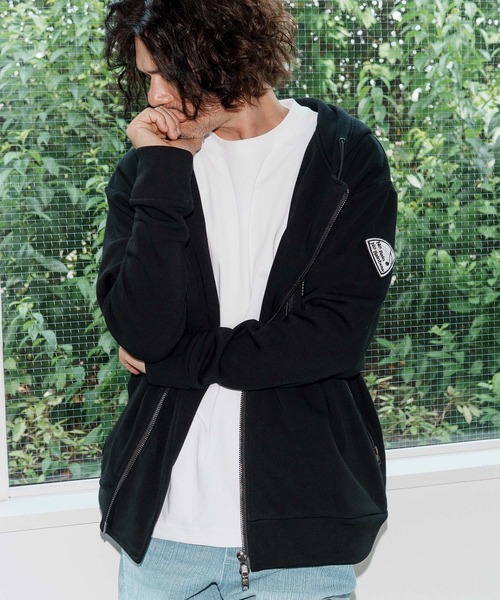 No Rain No Rainbow パーカー mpa3923-back fleece hoody バック 