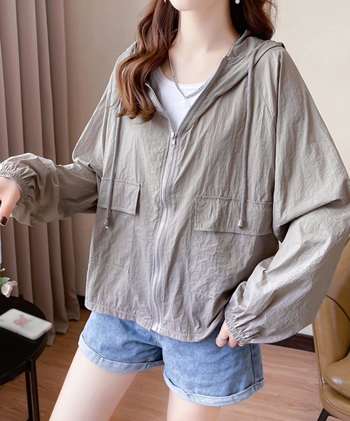 「Miniministore」 ジップアップブルゾン FREE ホワイト レディース_画像2