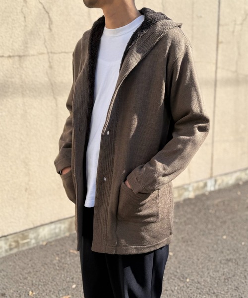 [JIAYBL] ニット カーディガン メンズ ジャケット 裏起毛 アウター ジ JIAYBL] ニット カーディガン メンズ ジャケット 裏起毛 アウター ジの