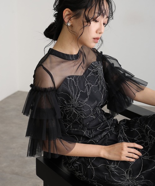 atlo by POUR VOUS フリルドレス Mサイズ atlo（アトロ） パーティードレス ドレス : ZOZOTOWN Yahoo!店 - 通販