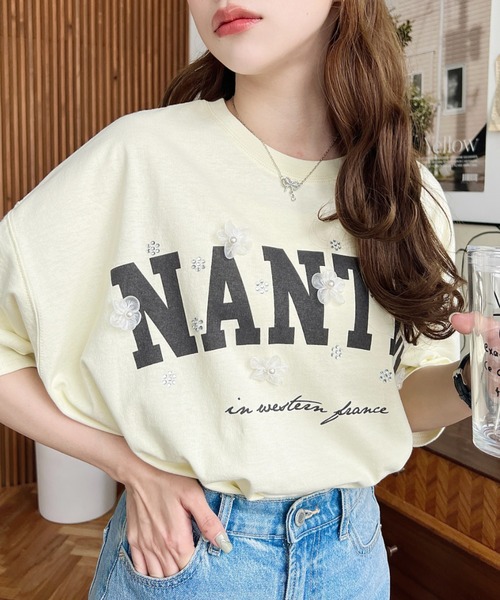 [moment+] короткий рукав футболка M "теплый" белый женский 