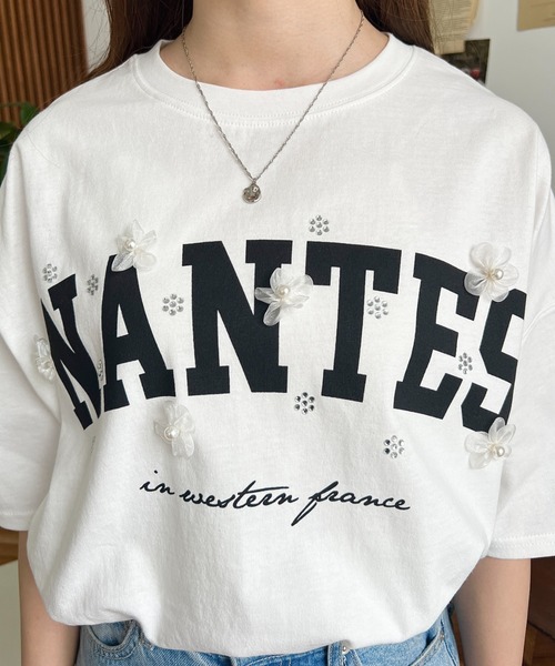 [moment+] короткий рукав футболка M "теплый" белый женский 