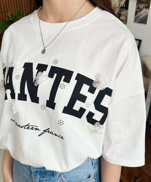 [moment+] короткий рукав футболка M "теплый" белый женский 