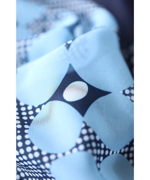 「CAWAII」 半袖ワンピース FREE ネイビー レディース_画像5