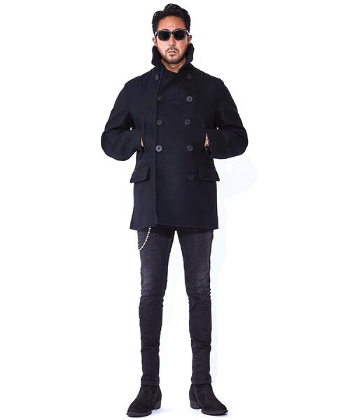 ☆新品・タグ付☆ DRESSTERIOR ドレステリア メンズピーコート 干場義雅×DRESSTERIOR コラボ】ピーコート