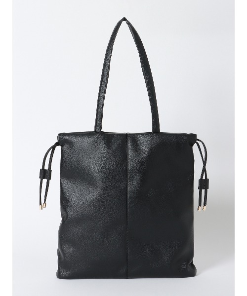 トートバッグ　2個 トートバッグ 巾着トートバッグ 2WAY シュリンクフェイクレザー