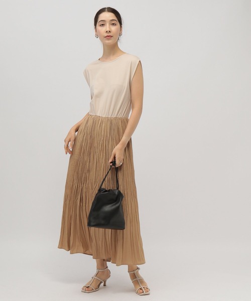 「saloon」 ノースリーブワンピース FREE ブラック レディース_画像4