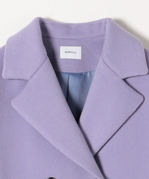 SHIPS any 「SHIPS any」 ピーコート ONE SIZE ラベンダー レディース