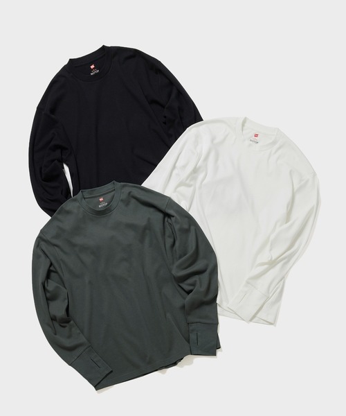 BIOTOP（ビオトープ） tシャツ 「Hanes for BIOTOP」 Comfort Crew