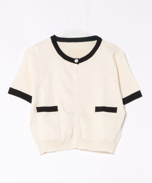 「visage」 半袖ニット FREE ホワイト レディース_画像2