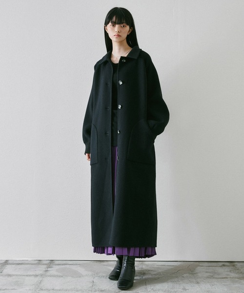 「Audrey and John Wad」 ステンカラーコート M ブラウン レディース_画像6