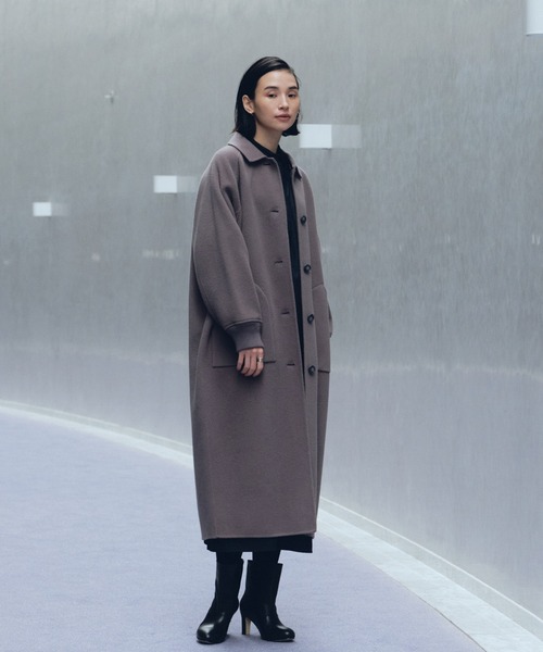 「Audrey and John Wad」 ステンカラーコート M ブラウン レディース_画像7