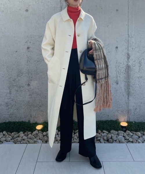 「Audrey and John Wad」 ステンカラーコート M ブラウン レディース_画像8