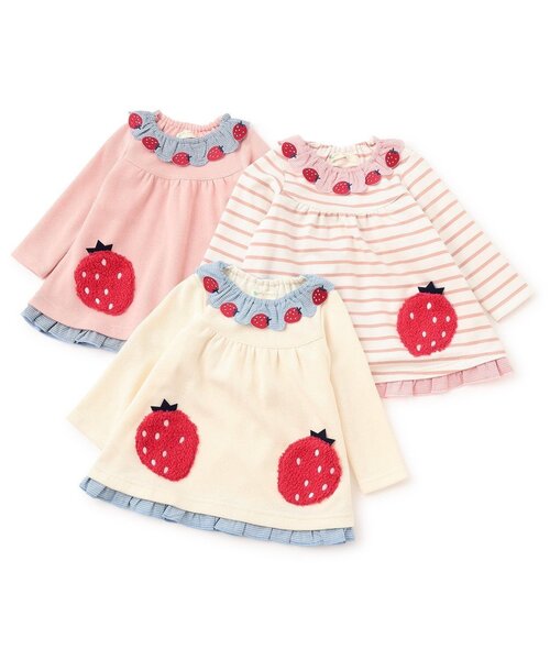 babycheer（ベイビーチアー） チュニック イチゴポケットチュニック