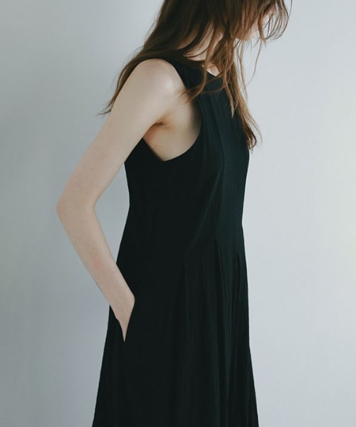 ETRE TOKYO（エトレトウキョウ） ノースリーブワンピース S ブラック