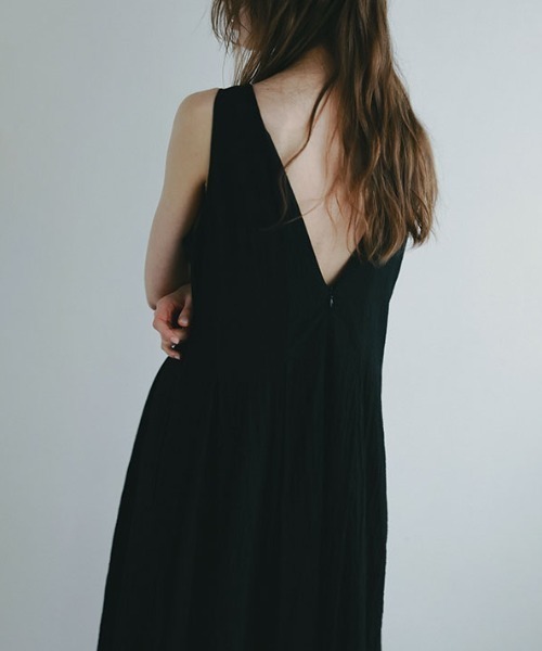 ETRE TOKYO（エトレトウキョウ） ノースリーブワンピース S ブラック