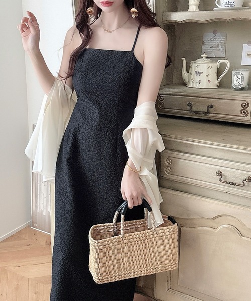 「Meiru」 キャミソールワンピース MEDIUM ホワイト レディース_画像3