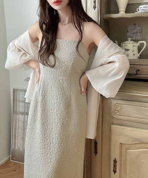 「Meiru」 キャミソールワンピース MEDIUM ホワイト レディース_画像9