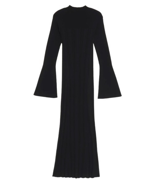 anuans（アニュアンス） ニットワンピース FREE ブラック レディース