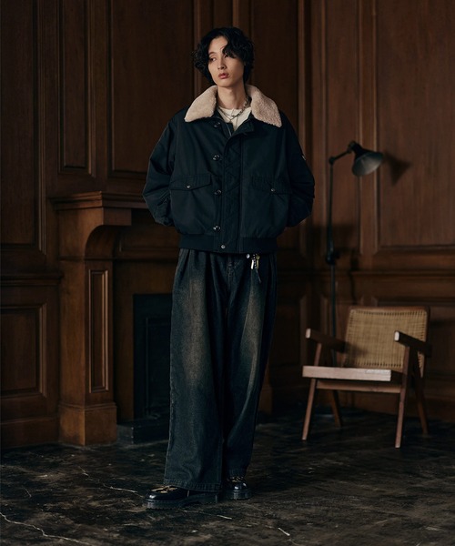 Bleme ミリタリージャケット モッズコート 2WAYフライトジャケット / N