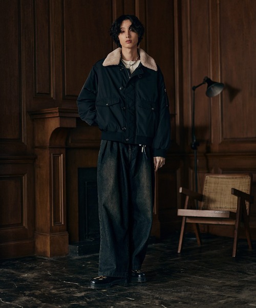 美品☆マウジー　N-2B　フライトジャケット　ミリタリー　2way　ファー Bleme ミリタリージャケット モッズコート 2WAYフライトジャケット / N