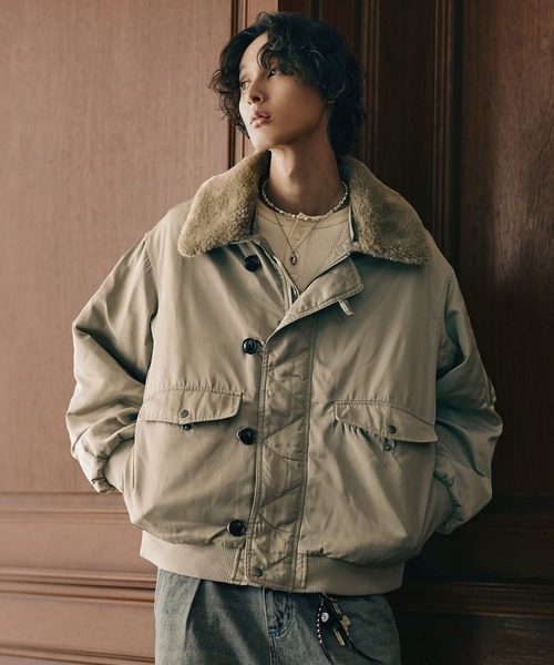 Bleme ミリタリージャケット モッズコート 2WAYフライトジャケット / N