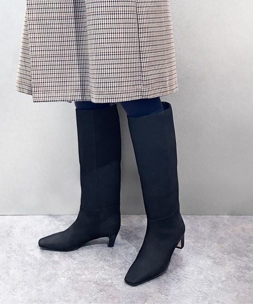 enchanted（エンチャンテッド） ブーツ 「APOM」本革ワイドシャフト