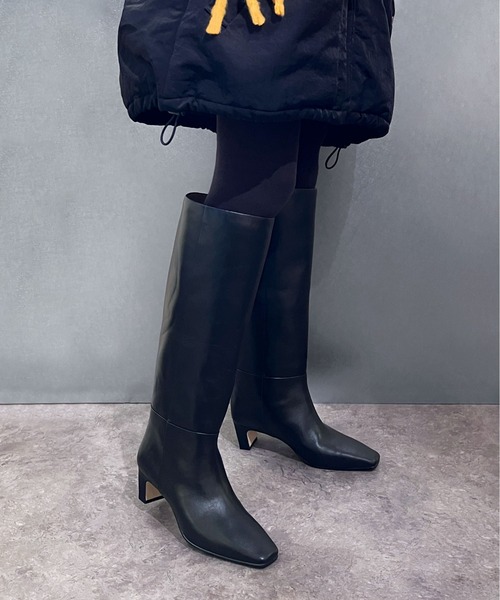 enchanted（エンチャンテッド） ブーツ 「APOM」本革ワイドシャフト