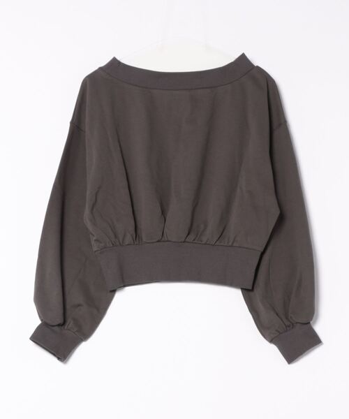 「nemne store」 スウェットカットソー MEDIUM スミクロ レディース_画像2