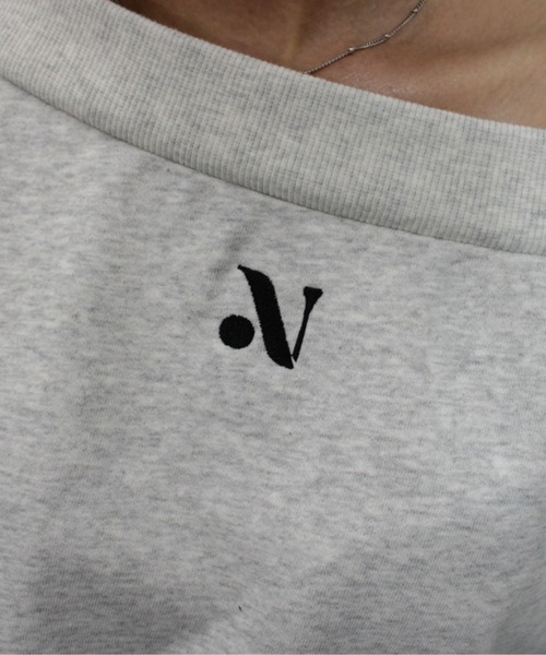 「nemne store」 スウェットカットソー MEDIUM スミクロ レディース_画像6