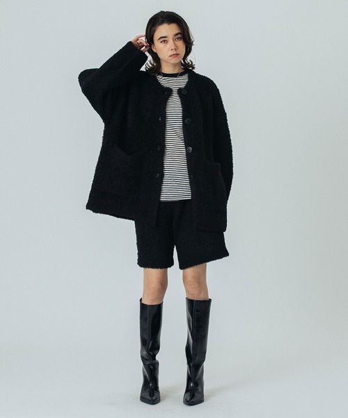 未使用 未着 ROSE BUD ローズバッド ツイストスリーブカーディガン ROSE BUD - 未使用 未着 ROSE BUD ローズバッド ツイストスリーブ