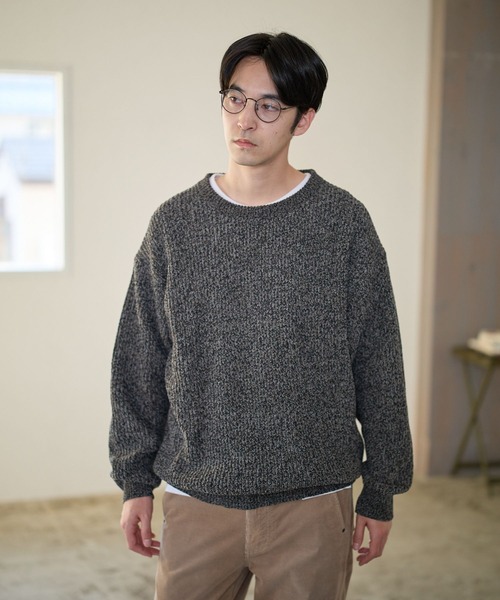 BAYFLOW（ベイフロー） セーター ニット メランジモールニットプル