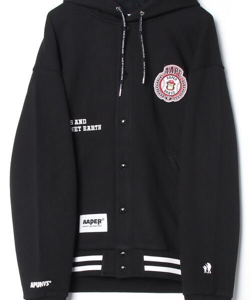 パーカー AAPER ”Baseball” BUTTON SWEAT HOODIE メンズの画像