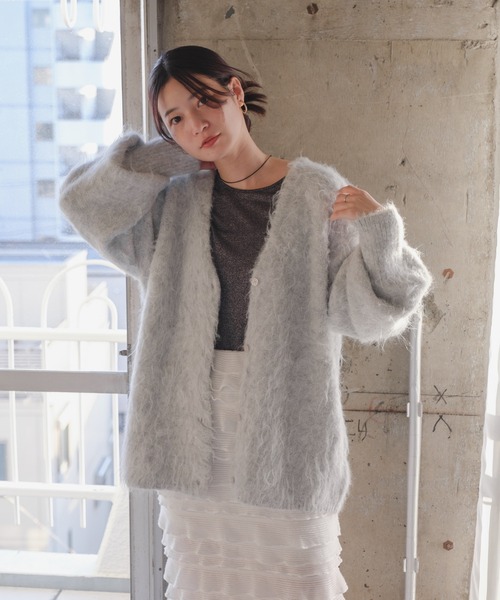 Kastane（カスタネ） ニットカーディガン FREE アイボリー レディース